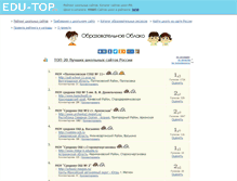 Tablet Screenshot of edu-top.ru